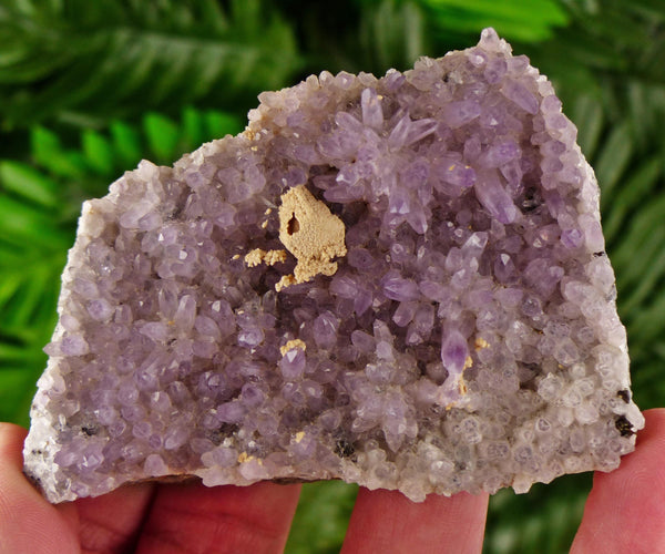 Rare Amethyst with Calcite, Raw Crystal, Natural Mineral, Healing Crystal, Mineral Specimen B3404