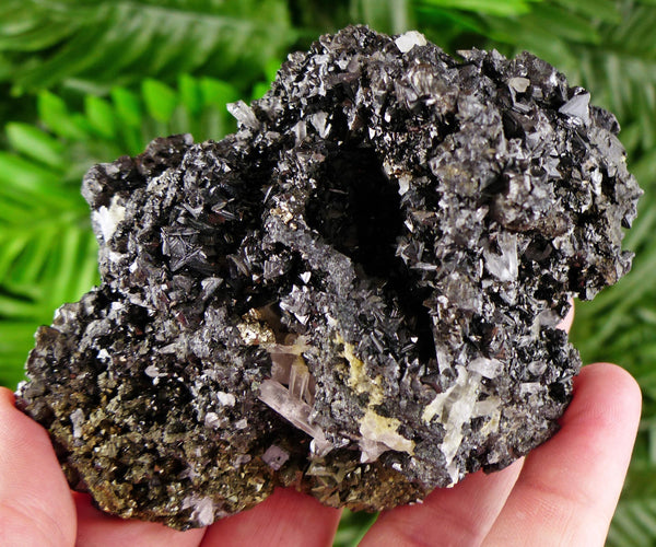 Amazing Sphalerite with Quartz, Raw Crystal, Natural Mineral, Healing Crystal, Mineral Specimen B3410