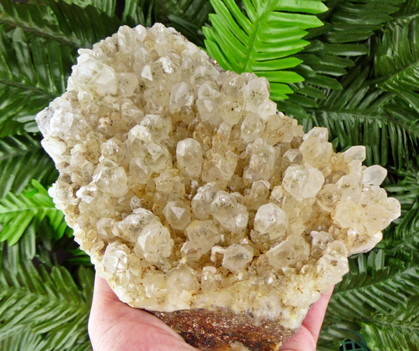 Amazing Clear Quartz with Epidote, Raw Crystal, Natural Mineral, Healing Crystal, Spirituality Crystal, Mineral Specimen B3462