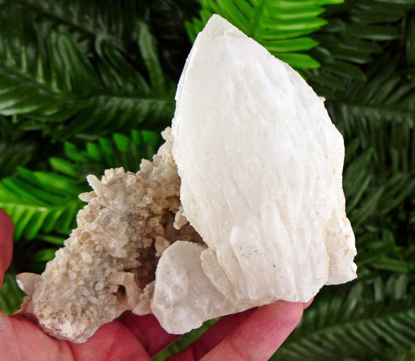 Amazing Milky Quartz with Calcite, Raw Crystal, Natural Mineral, Healing Crystal, Spirituality Crystal, Mineral Specimen B3453