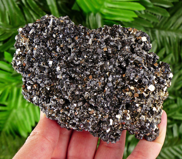 Amazing Sphalerite with Pyrite and Quartz, Raw Crystal, Natural Mineral, Healing Crystal, Mineral Specimen B3443