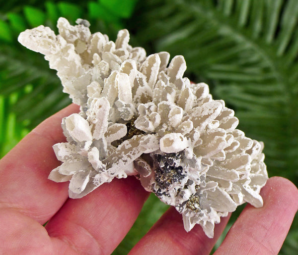 Amazing Clear Quartz with Calcite and Chalcopyrite, Raw Crystal, Natural Mineral, Healing Crystal, Spirituality, Mineral Specimen B3244