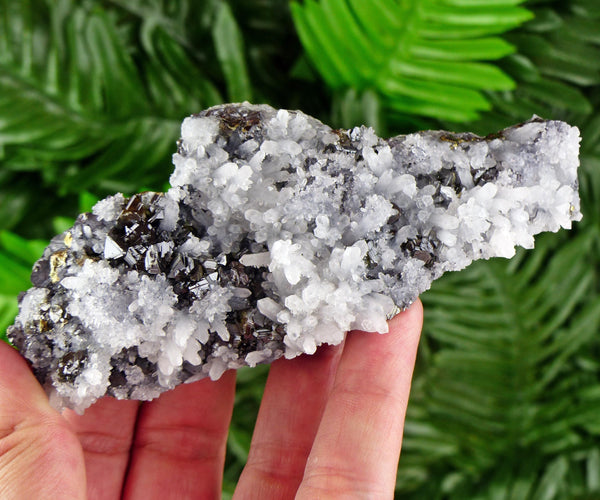 Amazing Quartz with Sphalerite, Raw Crystal, Natural Mineral, Healing Crystal, Mineral Specimen B3424