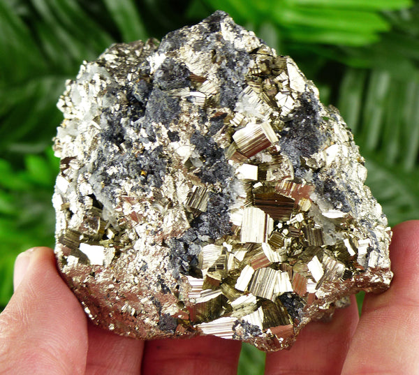 Amazing Pyrite with Sphalerite, Pyrite Crystal, Pyrite , Crystals, Fool's Gold,  Mineral, Natural Crystal, Sphalerite Crystal B3653