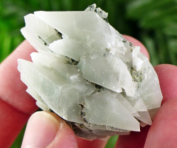 Amazing Calcite with Chlorite, Raw Crystal, Natural Mineral, Healing Crystal, Mineral Specimen B3482