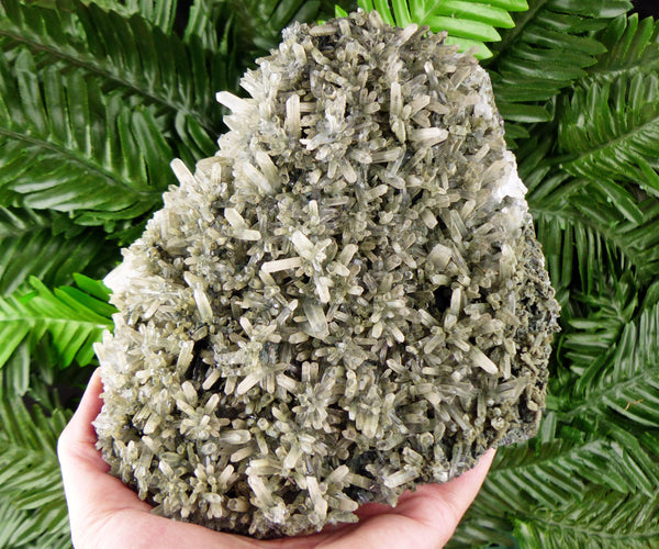 Amazing Big Green Quartz with Chlorite, Raw Crystal, Natural Mineral, Healing Crystal, Mineral Specimen B5314