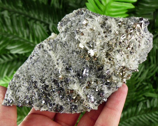 Amazing Pyrite with Quartz, Sphalerite, and Galena, Raw Crystal, Natural Mineral, Healing Crystal, Mineral Specimen B3662