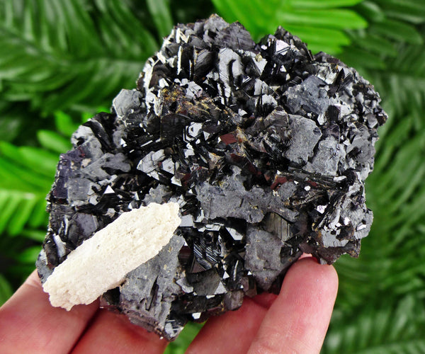 Amazing Sphalerite with Galena and Calcite, Raw Crystal, Natural Mineral, Healing Crystal, Mineral Specimen B3620