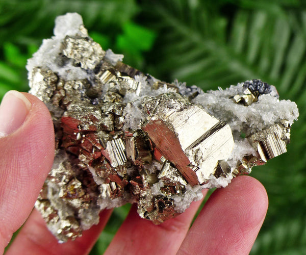 Amazing Quartz with Pyrite, Raw Crystal, Natural Mineral, Healing Crystal, Mineral Specimen B3549