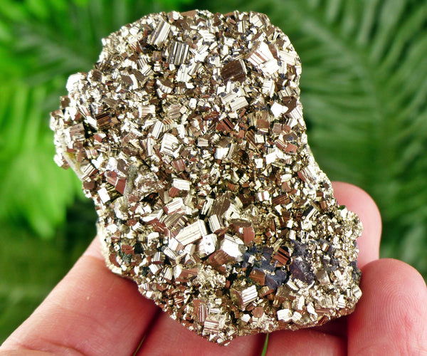 Amazing Shiny Pyrite with Chlorite, Raw Crystal, Natural Mineral, Healing Crystal, Mineral Specimen B3529