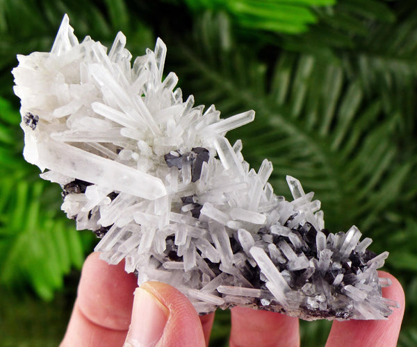 Amazing Quartz with Sphalerite, Raw Crystal, Natural Mineral, Healing Crystal, Mineral Specimen B3578