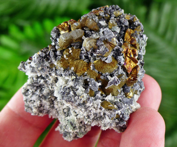 Amazing Quartz with Chalcopyrite, Raw Crystal, Natural Mineral, Healing Crystal, Mineral Specimen B3704