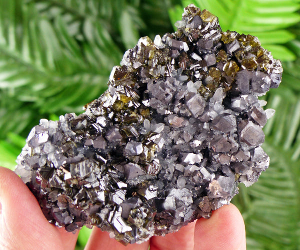 Rare Galena with Green Gem Sphalerite, Raw Crystal, Natural Mineral, Healing Crystal, Mineral Specimen B3845