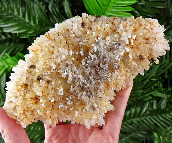 Amazing Quartz with Iron Oxide and Copper Oxide, Raw Crystal, Natural Mineral, Healing Crystal, Mineral Specimen B3682