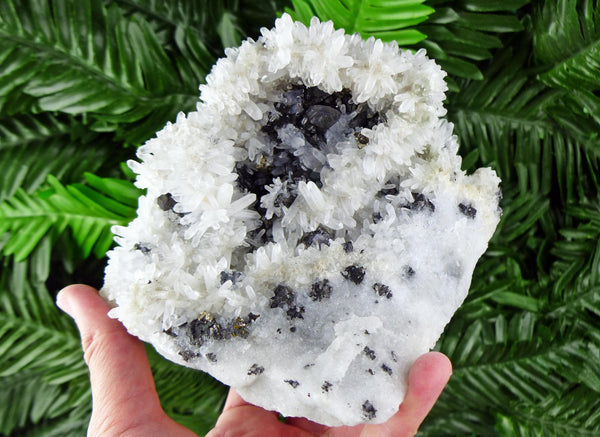 Amazing Quartz with Sphalerite and Chalcopyrite, Raw Crystal, Natural Mineral, Healing Crystal, Mineral Specimen B3679