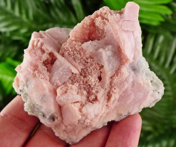 Rare Rhodochrosite with Quartz Crystal, Raw Crystal, Natural Mineral, Healing Crystal, Mineral Specimen B3859