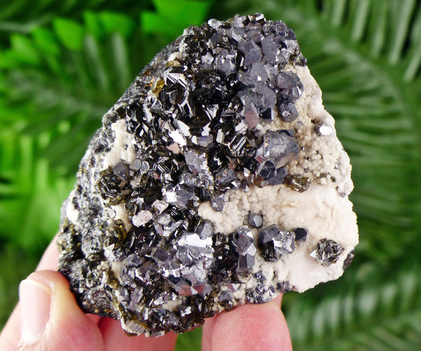 Amazing Calcite with Gem Sphalerite and Galena, Raw Crystal, Natural Mineral, Healing Crystal, Mineral Specimen B3726