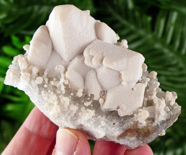 Amazing Quartz with Calcite, Raw Crystal, Natural Mineral, Healing Crystal, Mineral Specimen B3730