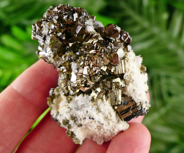 Rare Green Gem Sphalerite with Pyrite and Calcite, Raw Crystal, Natural Mineral, Healing Crystal, Mineral Specimen B3951