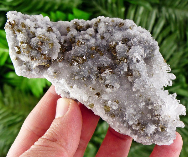 Super Transparent Gem Sphalerite on Chalcedony and Clear Quartz, Raw Crystal, Natural Mineral, Healing Crystal, Mineral Specimen B3989