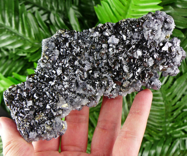 Amazing Sphalerite with Galena and Quartz, Raw Crystal, Natural Mineral, Healing Crystal, Mineral Specimen B3812