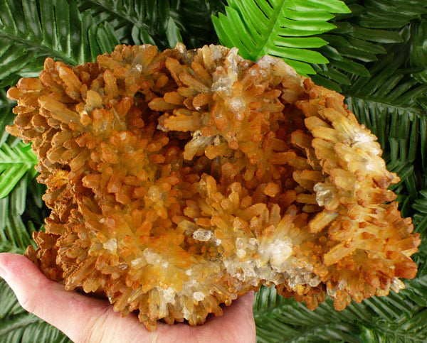 Big Quartz with Iron Oxide, Raw Crystal, Natural Mineral, Healing Crystal, Spirituality Crystal, Mineral Specimen