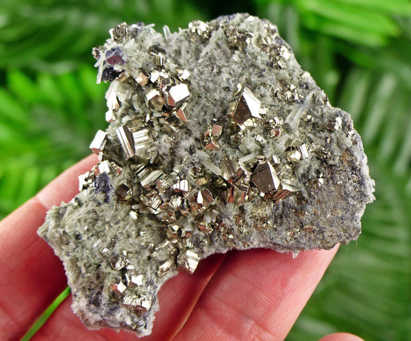 Amazing Quartz with Pyrite, Sphalerite, and Galena, Raw Crystal, Natural Mineral, Healing Crystal, Mineral Specimen B3877