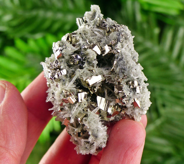 Amazing Quartz with Pyrite, Raw Crystal, Natural Mineral, Healing Crystal, Spirituality Crystal, Mineral Specimen B3890