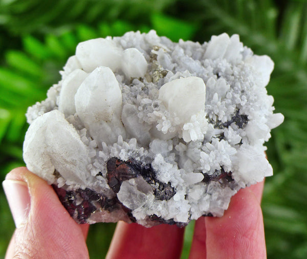 Amazing Quartz with Sphalerite, Raw Crystal, Natural Mineral, Healing Crystal, Spirituality Crystal, Mineral Specimen B3976