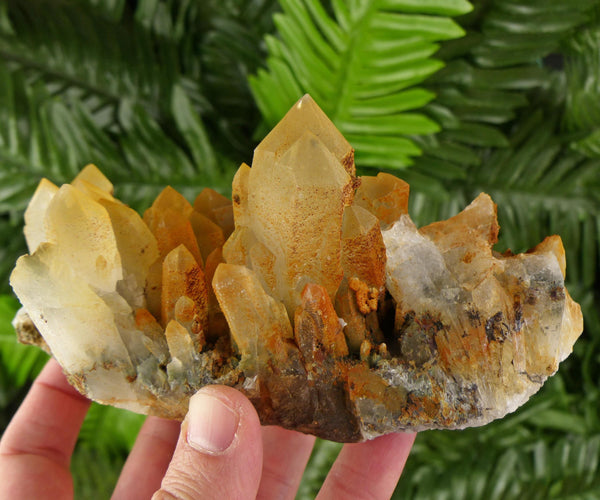 Amazing Quartz with Iron Oxide, Raw Crystal, Natural Mineral, Healing Crystal, Mineral Specimen B4058