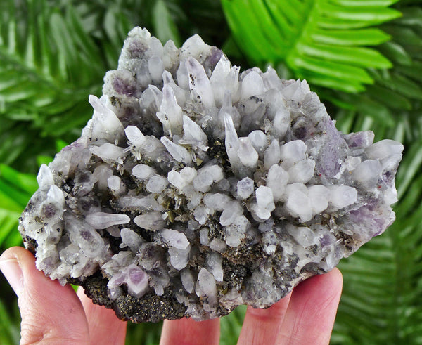 Rare Amethyst with Sphalerite from famous Chala Mine, Raw Crystal, Natural Mineral, Healing Crystal, Mineral Specimen B3969