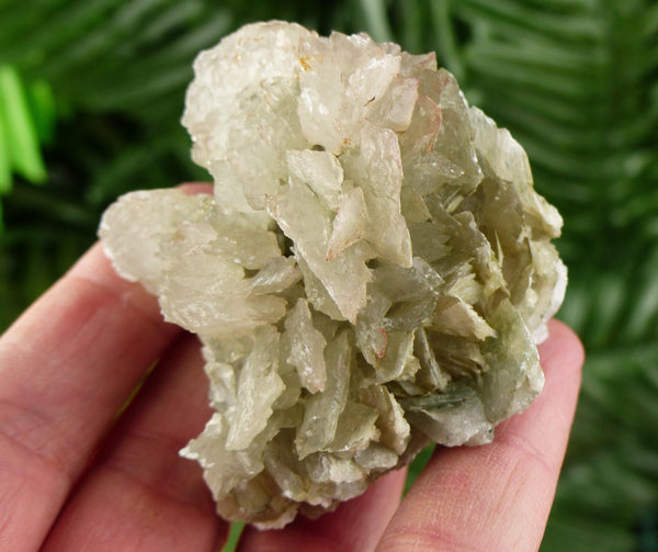 Calcite with Chlorite, Raw Crystal, Natural Mineral, Healing Crystal, Spirituality Crystal, Mineral Specimen B4075