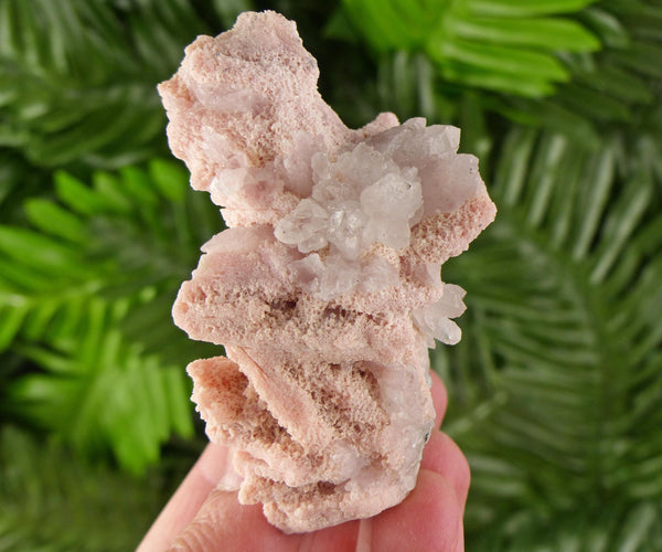 Amazing Rhodochrosite with Quartz, Raw Crystal, Natural Mineral, Healing Crystal, Mineral Specimen B4049