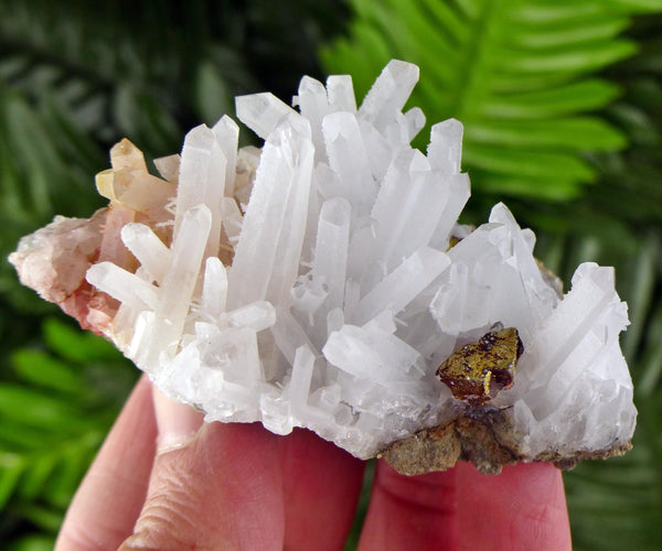 Rare Milky Quartz with Chalcopyrite, Raw Crystal, Natural Mineral, Healing Crystal, Mineral Specimen B4051