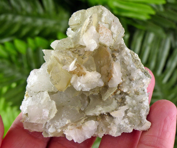 Amazing Calcite with Chlorite, Raw Crystal, Natural Mineral, Healing Crystal, Mineral Specimen B4154