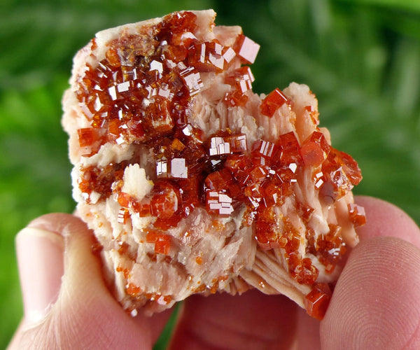 Amazing Vanadinite with Baryte, Raw Crystal, Natural Mineral, Healing Crystal, Mineral Specimen B4105