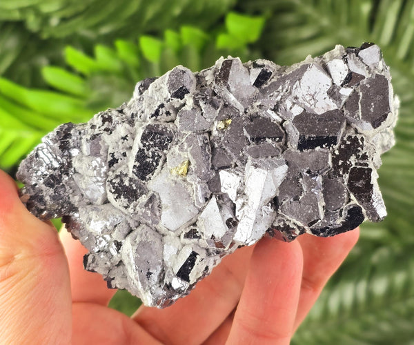 Amazing Shiny Galena with Chalcopyrite and Calcite, Raw Crystal, Natural Mineral, Healing Crystal, Mineral Specimen B4112