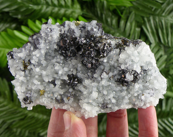 Amazing Sphalerite with Quartz, Raw Crystal, Natural Mineral, Healing Crystal, Mineral Specimen B4242