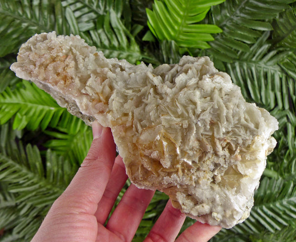 Calcite with Chlorite, Raw Crystal, Natural Mineral, Healing Crystal, Spirituality Crystal, Mineral Specimen B4173