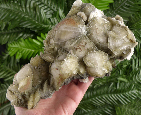 Museum Big Calcite with Chlorite, Raw Crystal, Natural Mineral, Healing Crystal, Spirituality Crystal, Mineral Specimen B4199