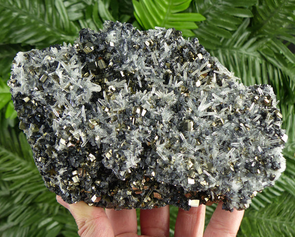 Amazing Pyrite with Sphalerite and Quartz , Raw Crystal, Natural Mineral, Healing Crystal, Mineral Specimen B4288