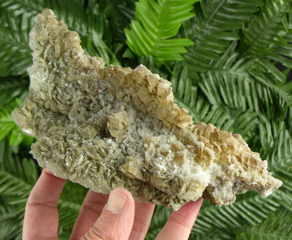 Calcite with Chlorite, Raw Crystal, Natural Mineral, Healing Crystal, Spirituality Crystal, Mineral Specimen B4291