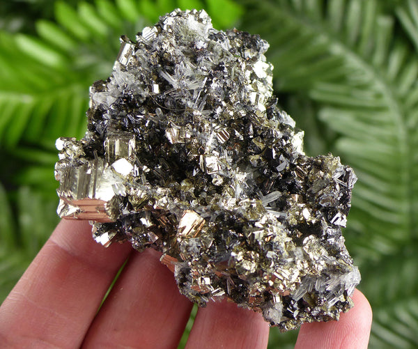 Amazing Pyrite with Sphalerite and Quartz , Raw Crystal, Natural Mineral, Healing Crystal, Mineral Specimen B4364