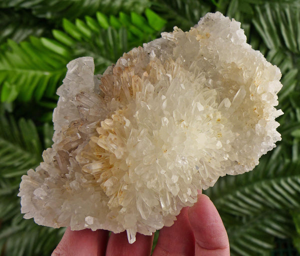 Amazing Clear Quartz with Iron Oxide, Raw Crystal, Natural Mineral, Healing Crystal, Mineral Specimen B4367