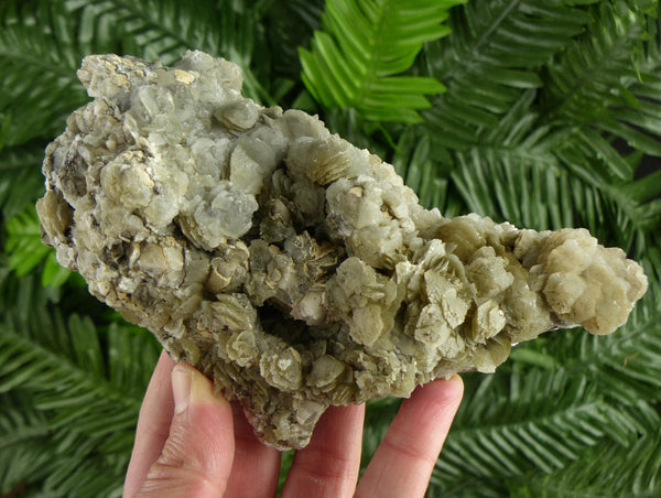 Calcite with Chlorite, Raw Crystal, Natural Mineral, Healing Crystal, Spirituality Crystal, Mineral Specimen B4192